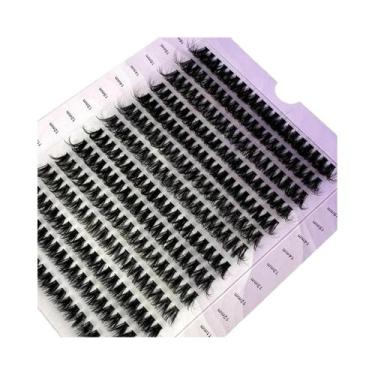 Imagem de Cílios Postiços 5D Fluffy Cluster Grossos 60D-160D 14 Fileiras Curvatu