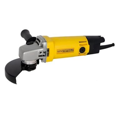 Imagem de Esmerilhadeira Angular 4 1/2 Polegadas, 650W, 11.000 RPM, 127V, com Punho Lateral e Chave de Pino, para Corte e Desbaste de Metais