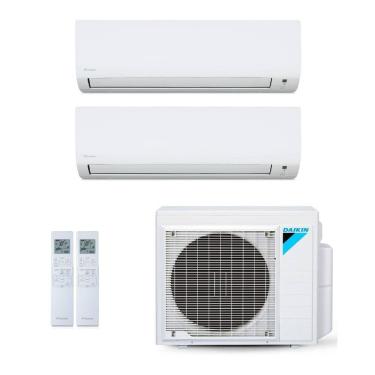 Imagem de Ar-Condicionado Multi Split Inverter Daikin 18.000 BTUs (1x Evap HW 9.000 + 1x Evap HW 12.000) Quente/Frio 220V