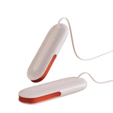 Imagem de Generic Secador de calçados elétrico compacto e de secagem rápida para luvas, meias, botas de trabalho, tênis e chapéus, Branco Laranja