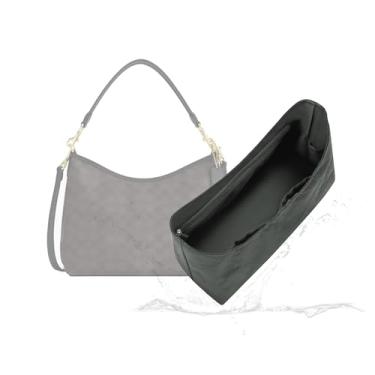 Imagem de 19 NeatThin Bolsa de ombro Laurel, organizador leve para bolsas C.Oach, superfície impermeável e forro de cetim sedoso (design com zíper lateral, Laurel 31, preto)