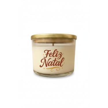Imagem de Vela Aromática 100g Aroma de Chá Branco Feliz Natal