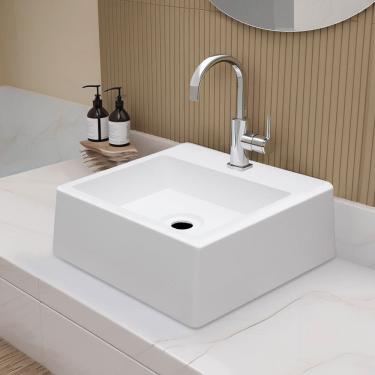 Imagem de Lavatorio Cuba para banheiro 30cm - Palermo Branco