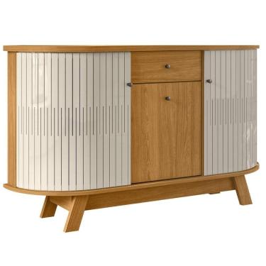 Imagem de Buffet Aparador 3 Portas 136 Cm Monza Madetec Cinamomo