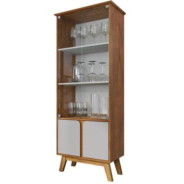 Imagem de Cristaleira 4 Portas Madri 180x70 Cm Bechara Naturalle