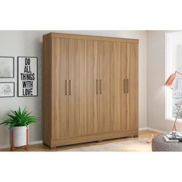 Imagem de Guarda Roupa 6 Portas E 3 Gavetas Prático Amêndola - Demóbile