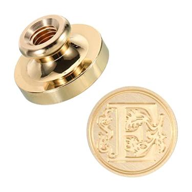 Imagem de Alphabet E Carimbo de lacre de cera, carimbo de cera de lacre clássico retrô cabeça de latão para cartões de convite de envelope