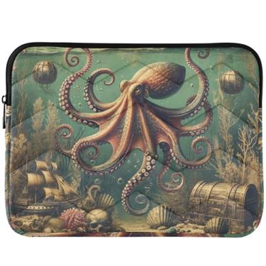 Imagem de Capa para notebook fantasia vintage arte polvo bufante para MacBook Pro 13 polegadas capa para laptop universal 13-14 polegadas linda capa para laptop