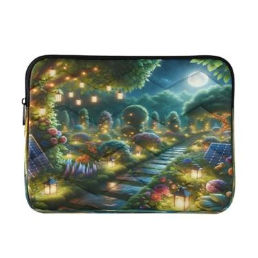 Imagem de Bolsa de laptop verde solar Garden para mulheres de 33 a 33,3 cm, proteção abrangente, bolsas para professores