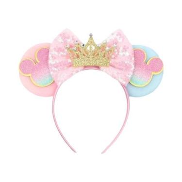 Imagem de Tiara De Orelhas De Mickey Da Disney Para Meninas E Mulheres, Faixa De