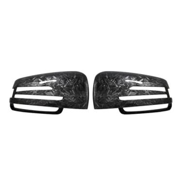 Imagem de Tampa do espelho lateral cobre preto Compatível com benz w176 w246 w212 w204 c117 x156 x204 w221 c218 abces cla gla glk classe(Forged Carbon Look)