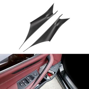 Imagem de Erivis 2 peças de capas de maçaneta de porta para BMW Série 5 G30/G31/F90 518d 520d 520i 525d 530d 530e 530i 540dX 540i M5 M550dX 2017-2022 Acessórios, Capa de maçaneta interna do lado do motorista e