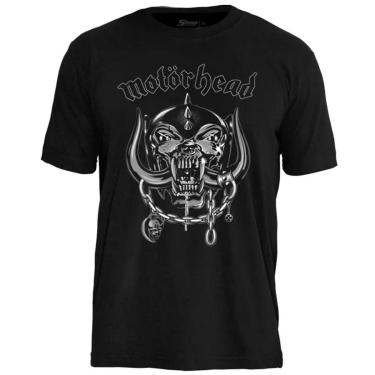Imagem de Camiseta de Banda Motorhead em Algodão Manga Curta Gola Redonda-Unissex
