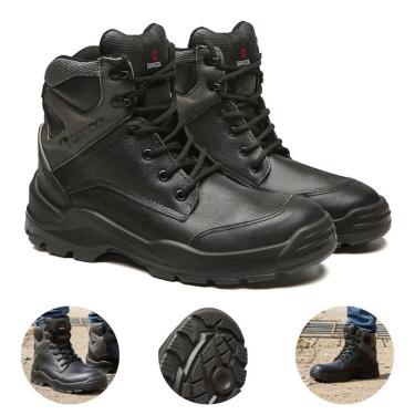 Imagem de Bota Botina de Segurança Para Eletricista Couro Resistente Everest MAAG Bracol