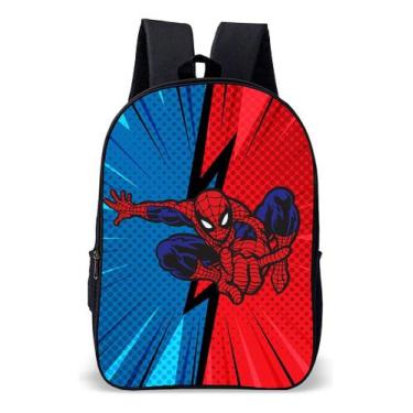 Imagem de Mochila Infantil Escolar Simples Novidade Tema Aranha Super Lançamento