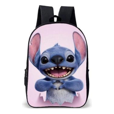Imagem de Mochila Infantil Escolar Simples Novidade Ohana Lilo Familia Lançament