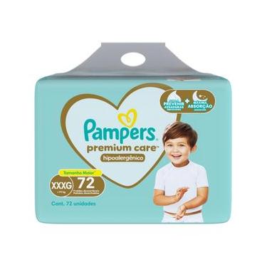 Imagem de Fralda Descartável Infantil Pampers Premium Care XXXG Pacote 72 Unidades