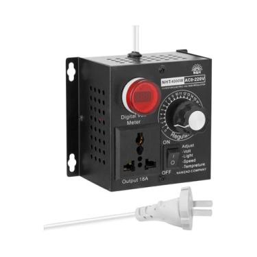 Imagem de Regulador De Tensão AC Compacto E Ajustável 4000W 220V Com Controle De
