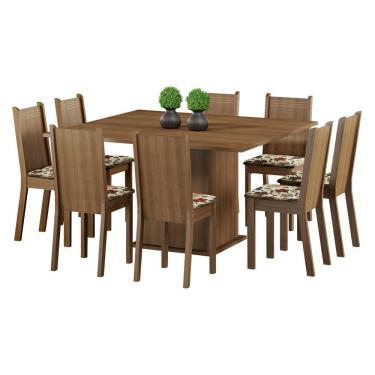 Imagem de Conjunto Sala de Jantar Clarice com 8 Cadeiras Madesa