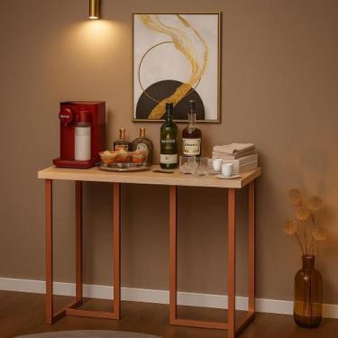 Imagem de Aparador Barzinho Escrivaninha Para Quarto Sala Decoração Mali 76cm co