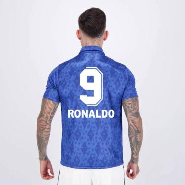 Imagem de Camisa Cruzeiro Retrô 1993 Azul 9 Ronaldo - OLDONI, GG