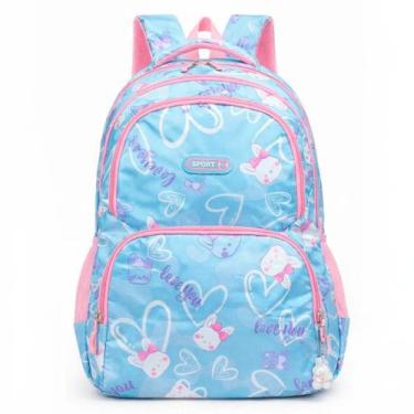 Imagem de Mochila Escolar Juvenil Reforçada para Dia a Dia - Mil coisas, Blue