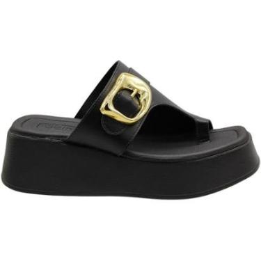 Imagem de Tamanco Plataforma Beira Rio Fivela Dedal Napa Feminina-Feminino