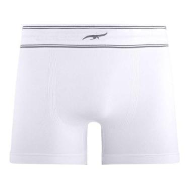 Imagem de Cueca Boxer com Cós Listrado sem Costura Branca - Zee Rucci, G