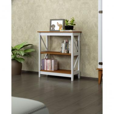 Imagem de Estante 2 Nichos 3 Prateleiras Veneza Madeira Maciça Branco