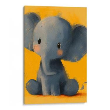 Imagem de Quadro decorativo Elefante Infantil em Um Mundo Mágico - Art Canvas, 2