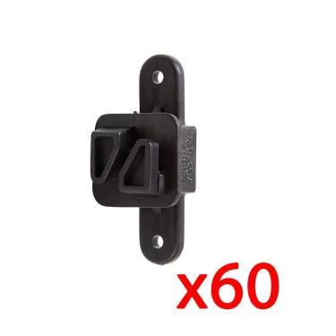 Imagem de Isolador Zebu Tipo W Preto (60 Unid) 353x60