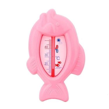 Imagem de Termômetro De Banho Bebê Infantil Monitor Temperatura Da água - Peixe Rosa