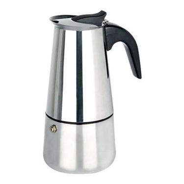 Imagem de Cafeteira Italiana Moka Inox 200ml 4 Xícaras Prateada - Congratulation