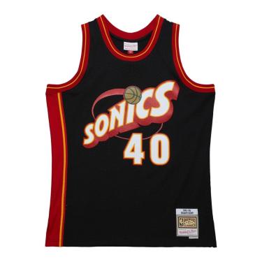 Imagem de Regata Mitchell & Ness Jersey Glitter Swingman Seattle SuperSonics 1995-96 Shawn Kemp M...