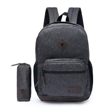 Imagem de Kit Mochila Cavalera Estojo Reforçad Espaçosa-Unissex