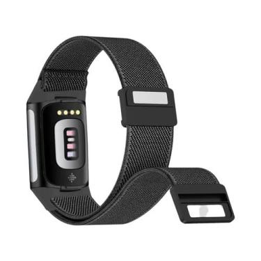 Imagem de Pulseiras Magnéticas Ajustáveis De Nylon Para Fitbit Charge 6 E 5, Sub