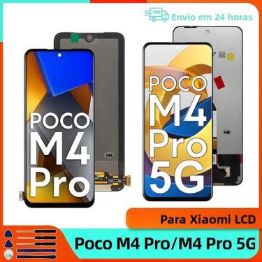 Imagem de Peças De Substituição Para Display AMOLED LCD 5G Do Xiaomi Poco M4 pro