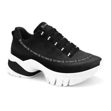 Imagem de Tênis Casual Feminino Ramarim 2380104, Preto, 37