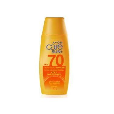 Imagem de Protetor solar avon care sun+ 70 fps 2 em 1 rosto e corpo