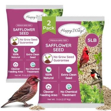 Imagem de Alimento para Pássaros Happy Wings Sementes de Cártamo 4,5 kg Kit com 