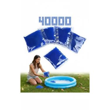 Imagem de 2x 40.000 Bolinhas Gel Azul Crescem p/ Arminhas Brinquedo - Congratula