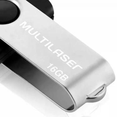 Imagem de Pen Drive 16gb Twist Multilaser Preto Pd588