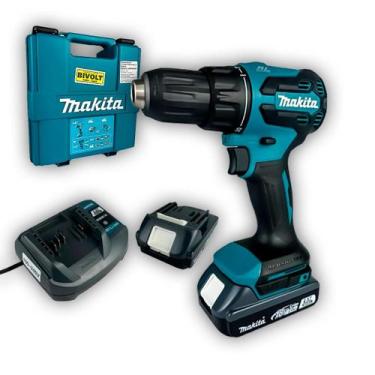 Imagem de Parafusadeira e Furadeira de Impacto Makita DHP490WVE 18V 65Nm Mandril