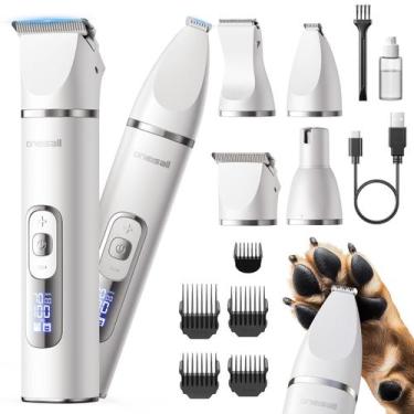Imagem de Kit de tosa para cães oneisall 4 em 1 à prova dágua sem fio