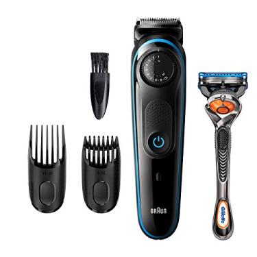 Imagem de Braun Aparador de barba BT3240, aparador de cabelo para homens, sem fio e recarregável com lâmina Gillette ProGlide