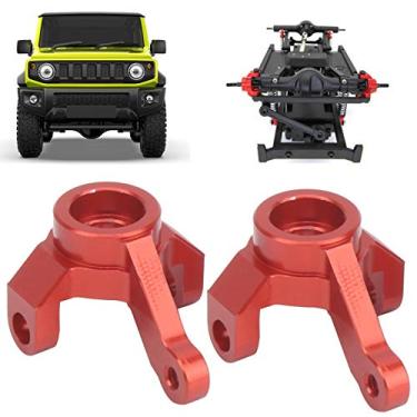 Imagem de Copo de direção dianteiro de liga de alumínio, copo de direção dianteiro 20x16x11 mm com 2 x copo de direção dianteiro para exterior para jovens para adultos para carro 1/16 rc(vermelho)