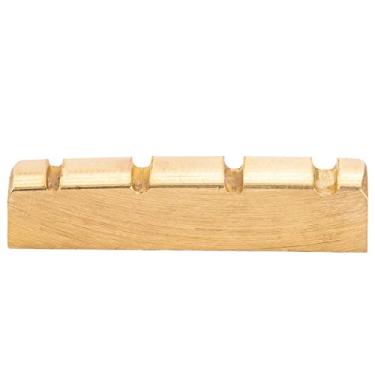 Imagem de Musiclily Basic Pestana Nut de Latão Baixo 4 Cordas para Precision/Jazz Bass 38x6x9mm
