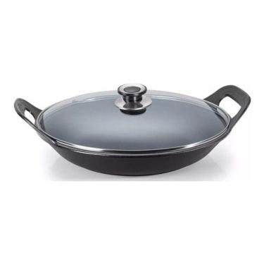 Imagem de Panela Risoto De Ferro Fundido Com Tampa De Vidro - 5 L