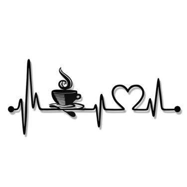 Imagem de Placa decorativa eletro café