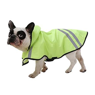 Imagem de Capa de chuva com capuz para cães Poncho de cachorro Capa de chuva à prova de sol Capa de chuva impermeável Capa para cães pequenos e médios Fantasia para animais de estimação primavera verão